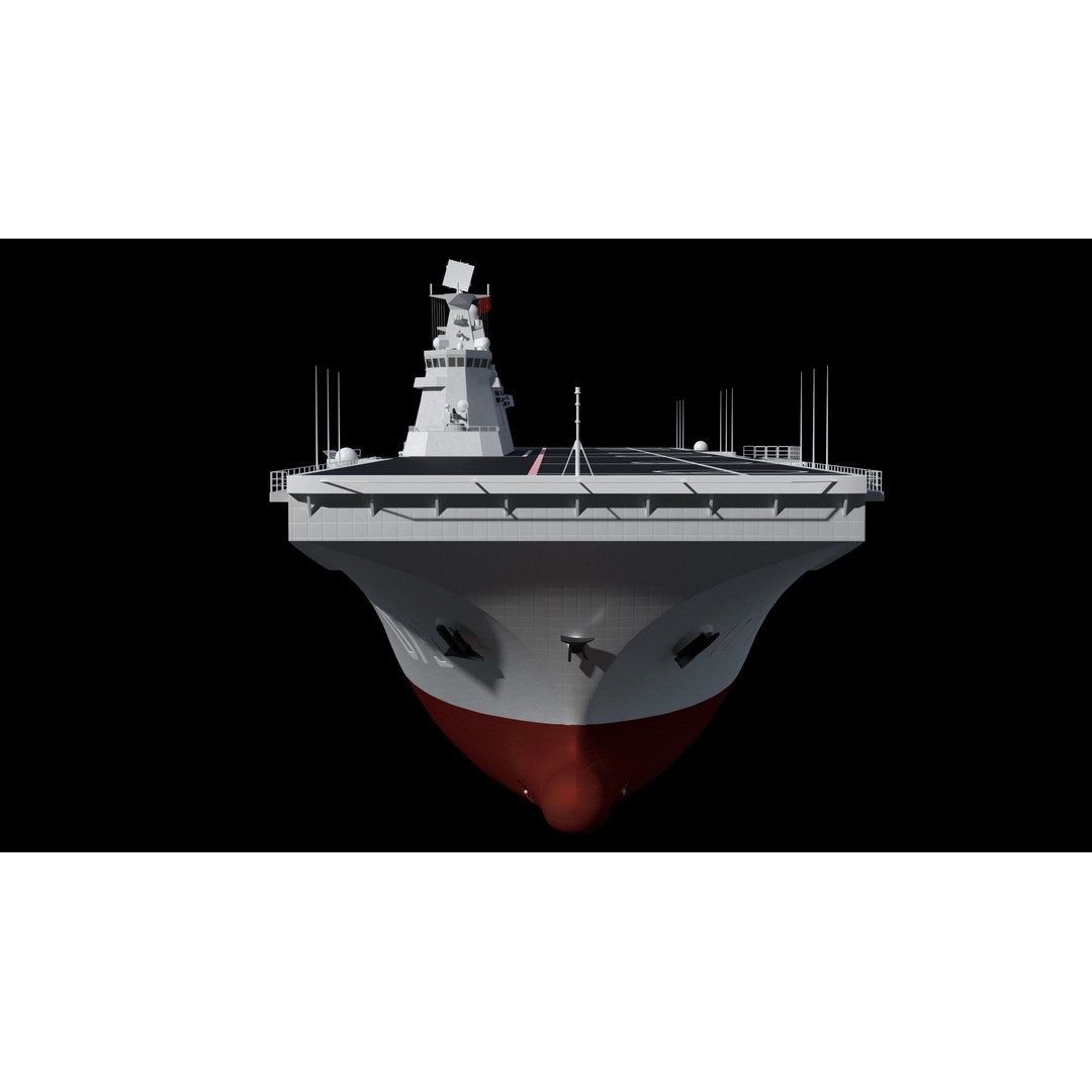 China Type 075 Amphibious Assault Ship 3D Model – High Poly, PBR, Maya, FBX - View 14
