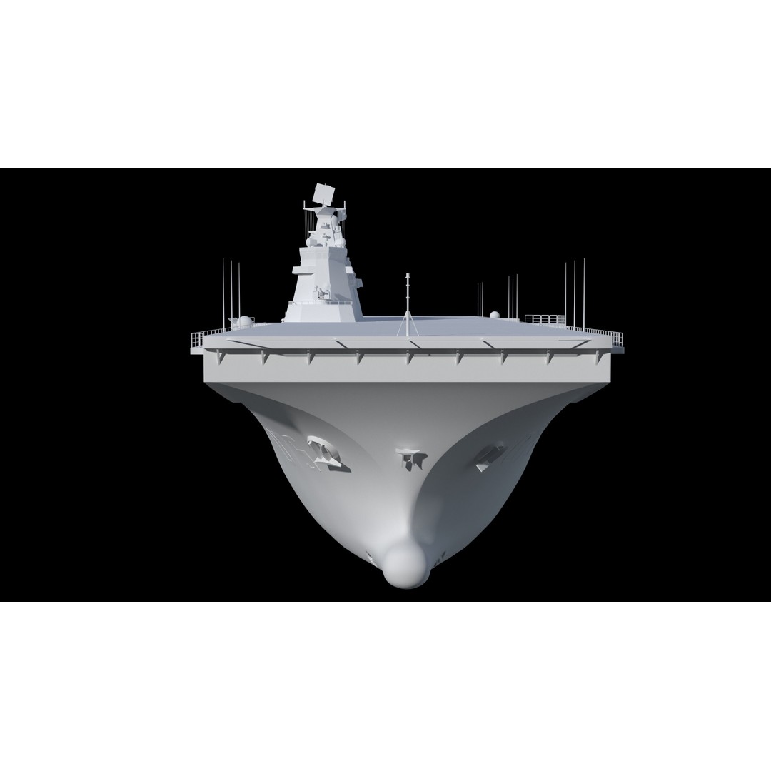 China Type 075 Amphibious Assault Ship 3D Model – High Poly, PBR, Maya, FBX - View 9