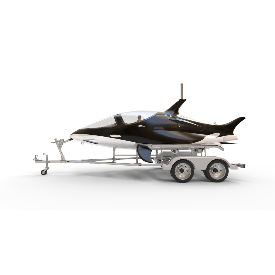 Seabreacher 3D Model – Highly Detailed Watercraft with Interior, FBX - View 2