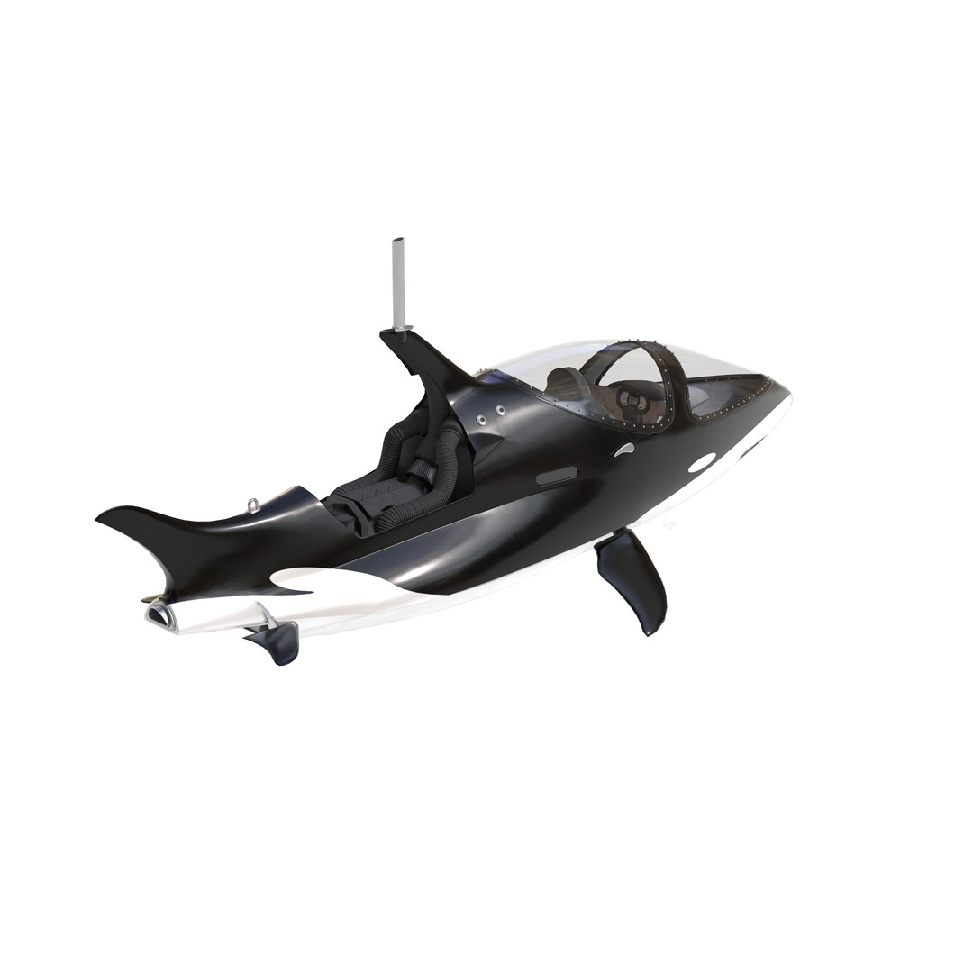 Seabreacher 3D Model – Highly Detailed Watercraft with Interior, FBX - View 8