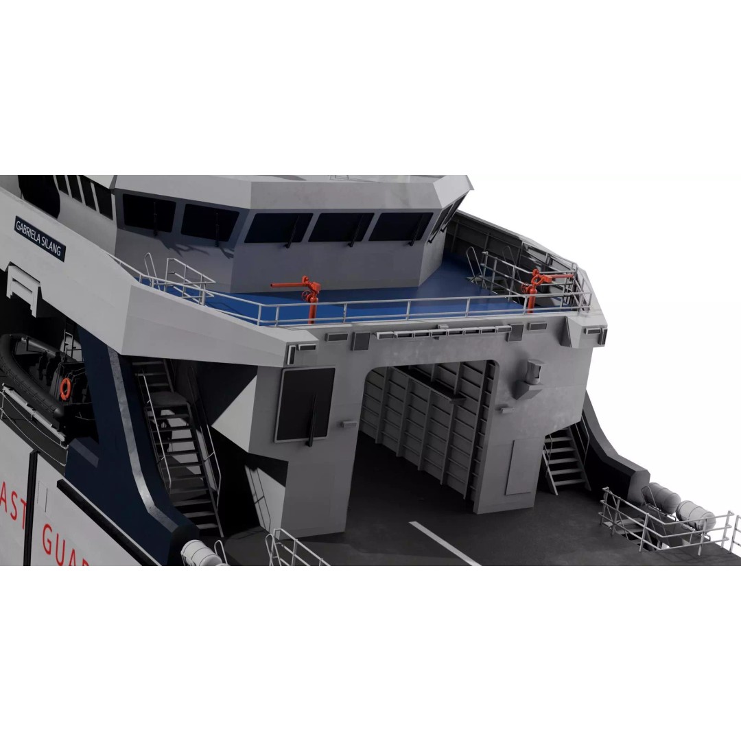 BRP Gabriela Silang 3D Model – High Poly Military Vessel, FBX - View 11