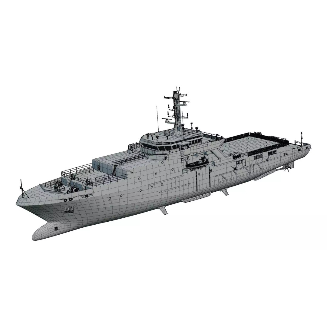 BRP Gabriela Silang 3D Model – High Poly Military Vessel, FBX - View 19
