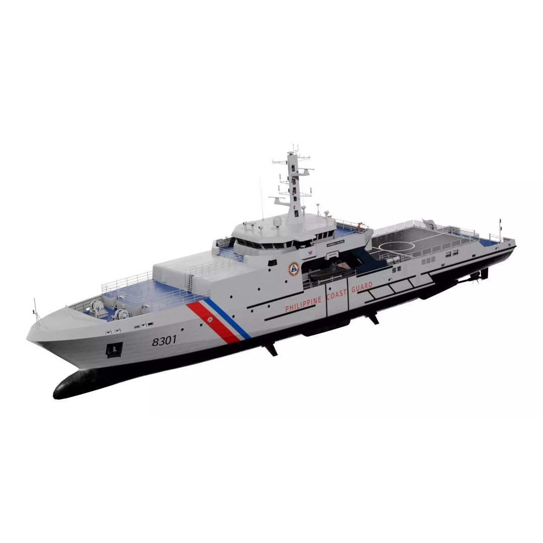 BRP Gabriela Silang 3D Model – High Poly Military Vessel, FBX - View 2