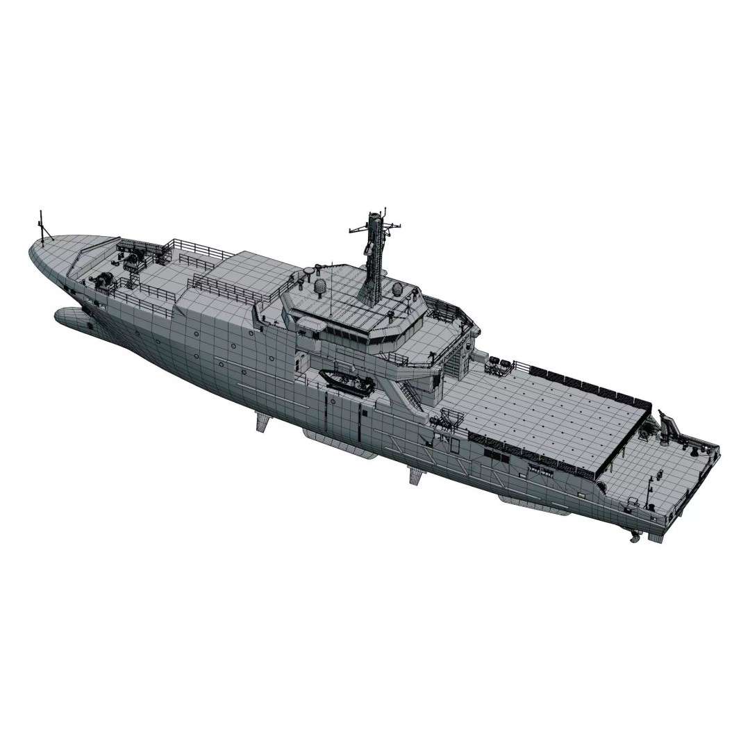 BRP Gabriela Silang 3D Model – High Poly Military Vessel, FBX - View 21