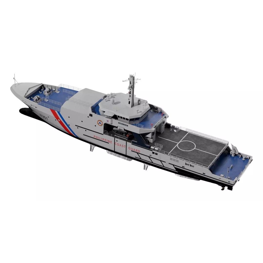 BRP Gabriela Silang 3D Model – High Poly Military Vessel, FBX - View 3