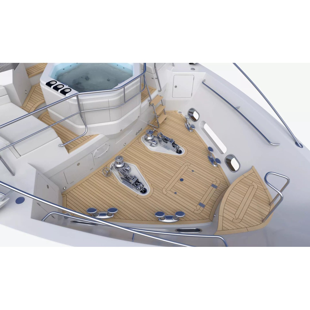 Luxury Motor Super Yacht 3D Model – High Poly PBR Asset, FBX, OBJ - View 40