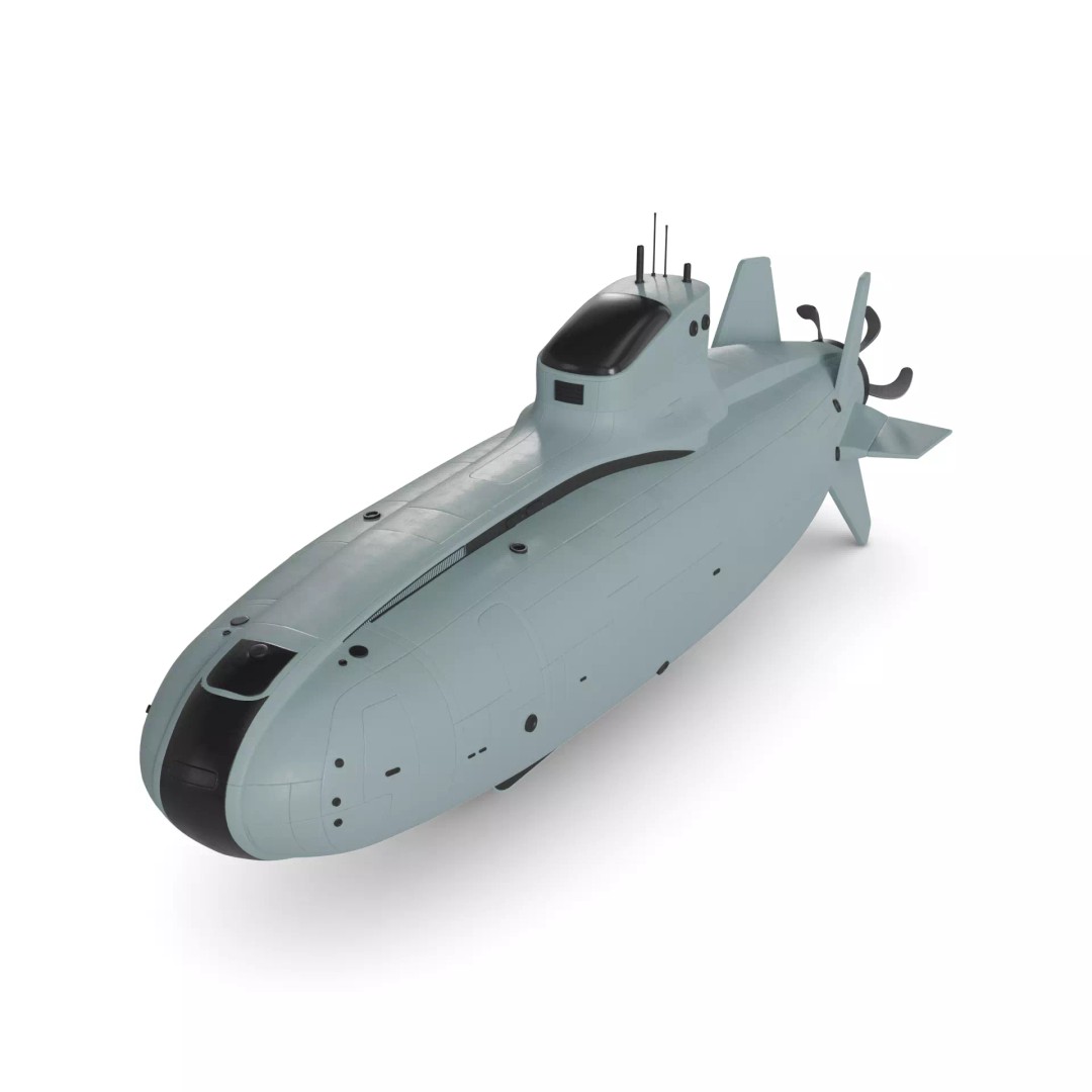Personal Submersible 3D Model – Realistic Research Watercraft, FBX