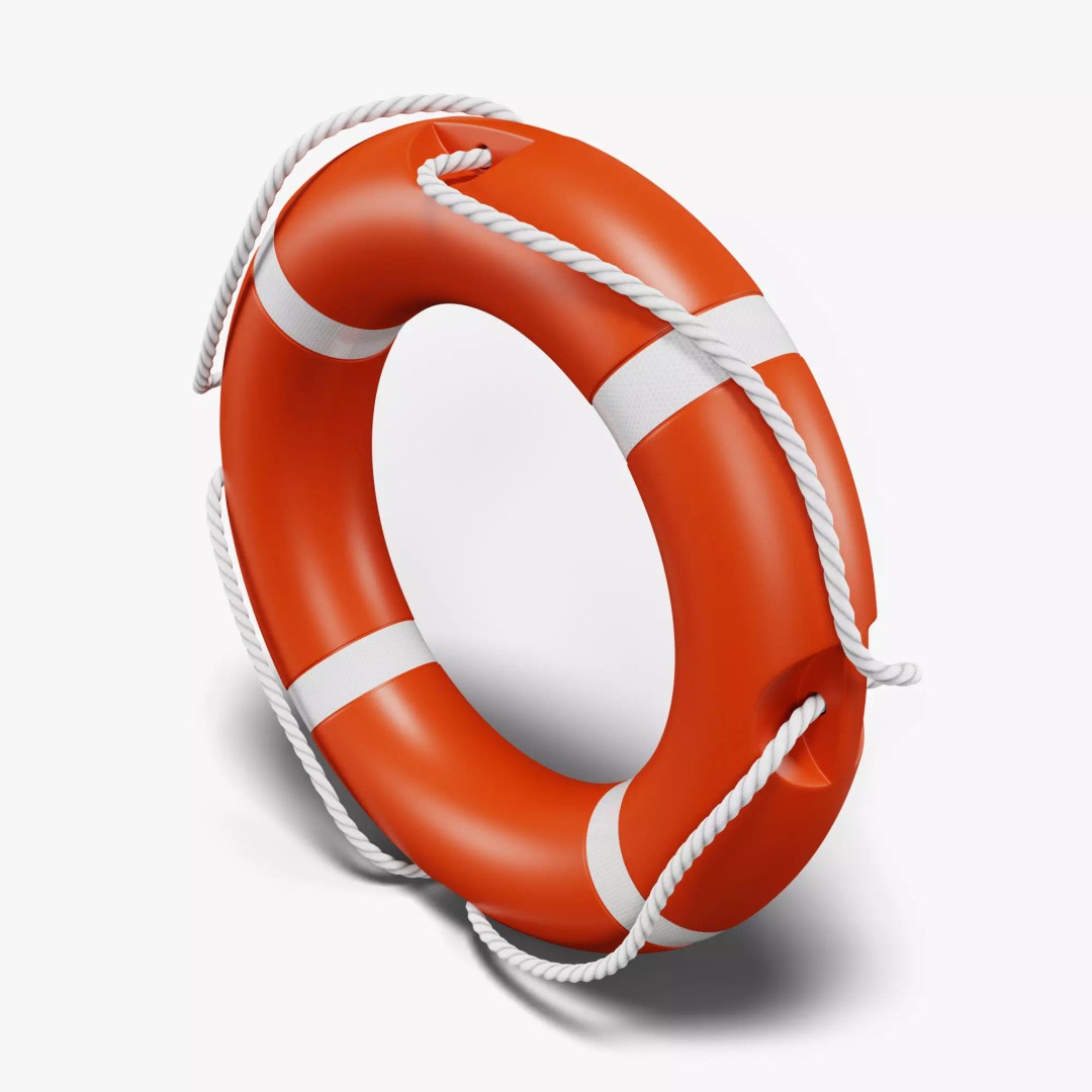 Life Buoy 3D Model – High Detail Rescue Ring, Blender & FBX Formats - View 2