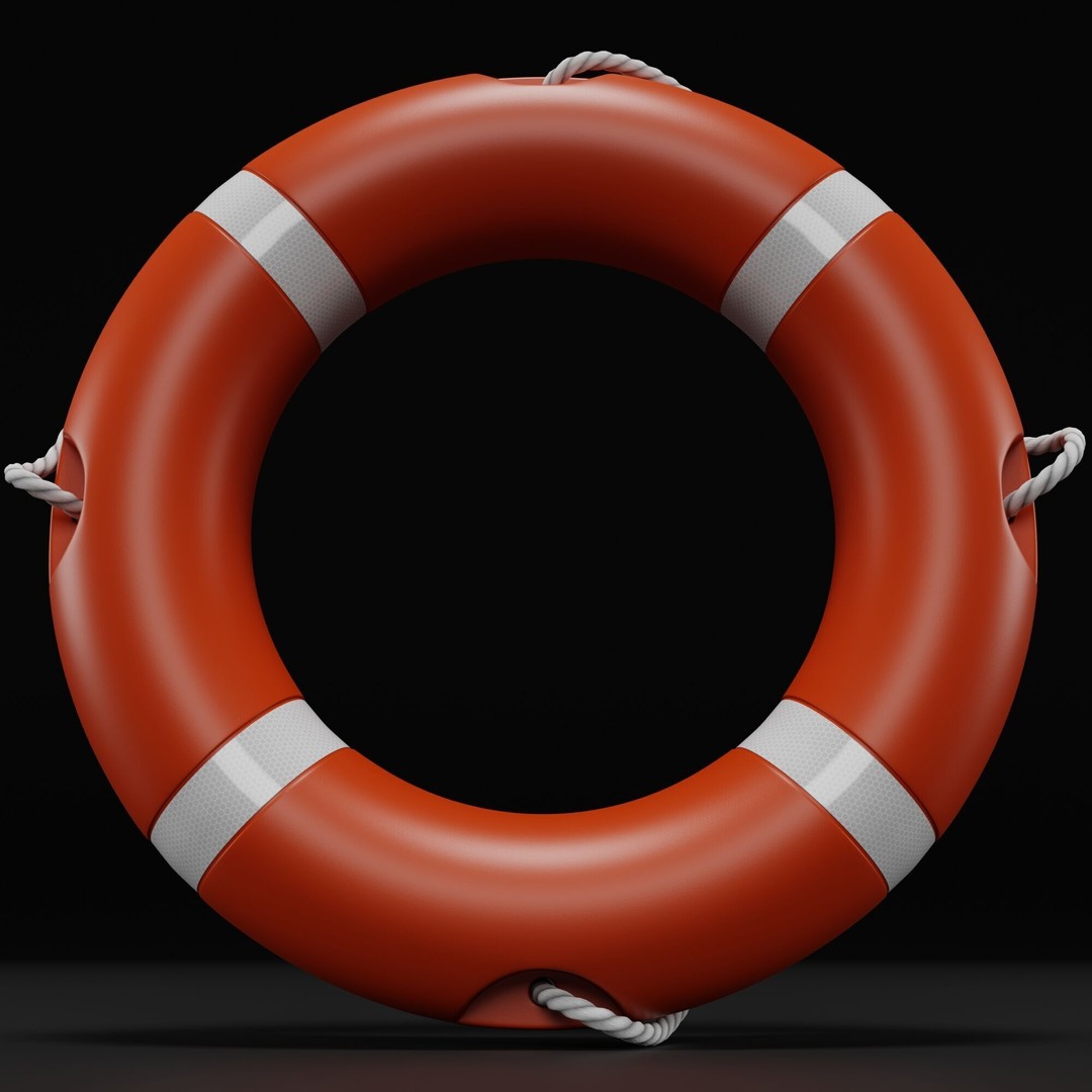 Life Buoy 3D Model – High Detail Rescue Ring, Blender & FBX Formats - View 8