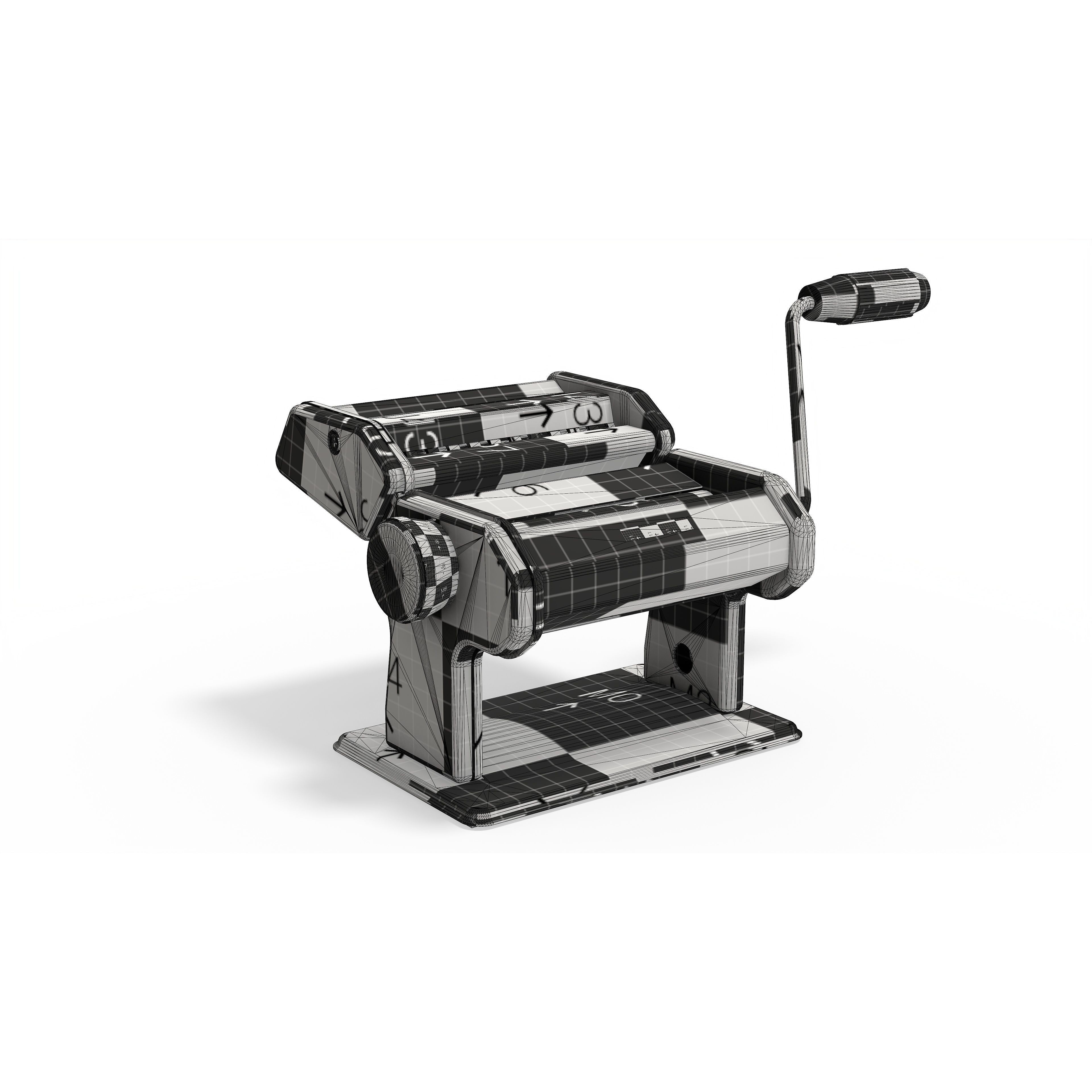 Pasta Roller Machine - PBR Game-Ready 3D Model - View 12