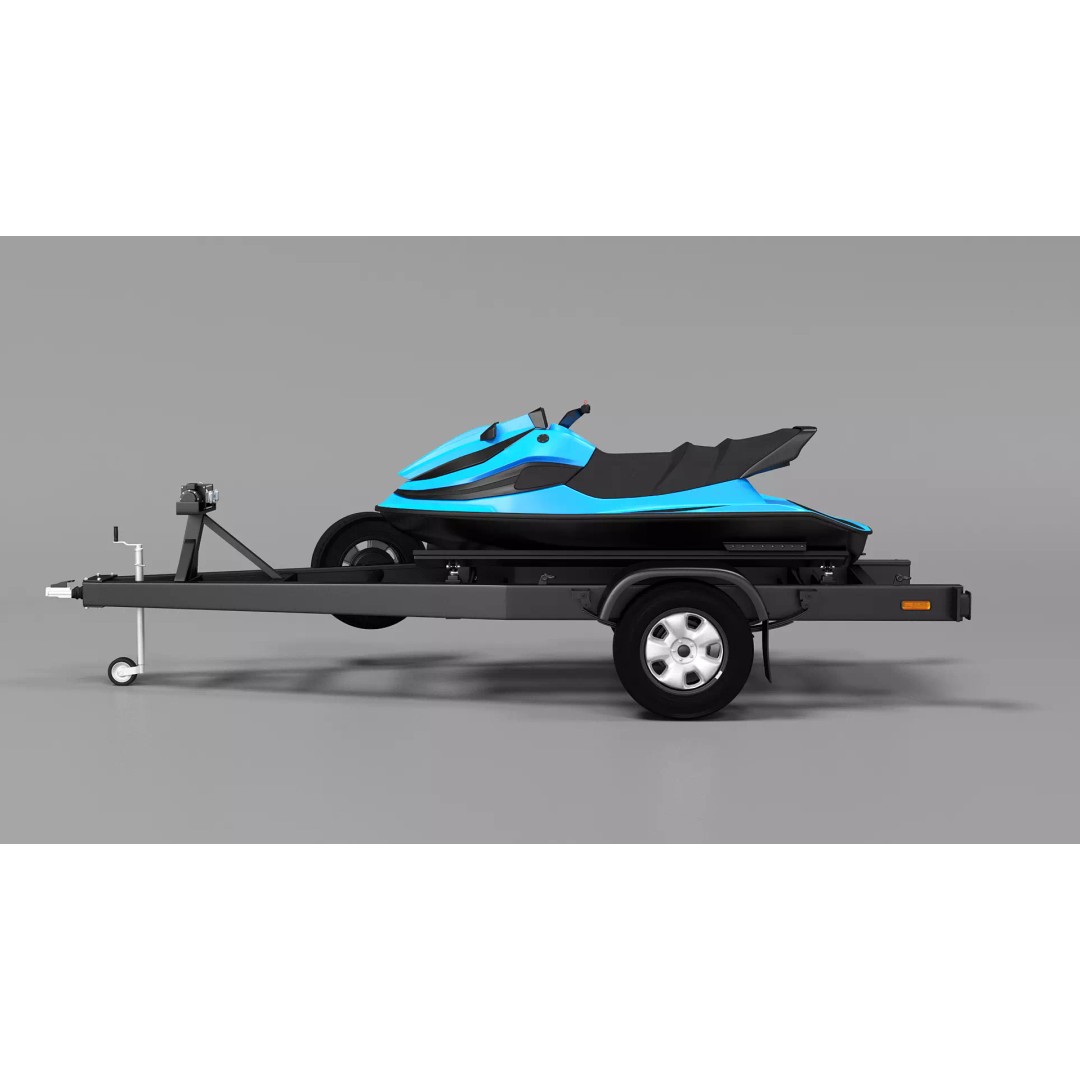 Water Scooter 3D Model – Detailed Recreational Watercraft, FBX - View 19