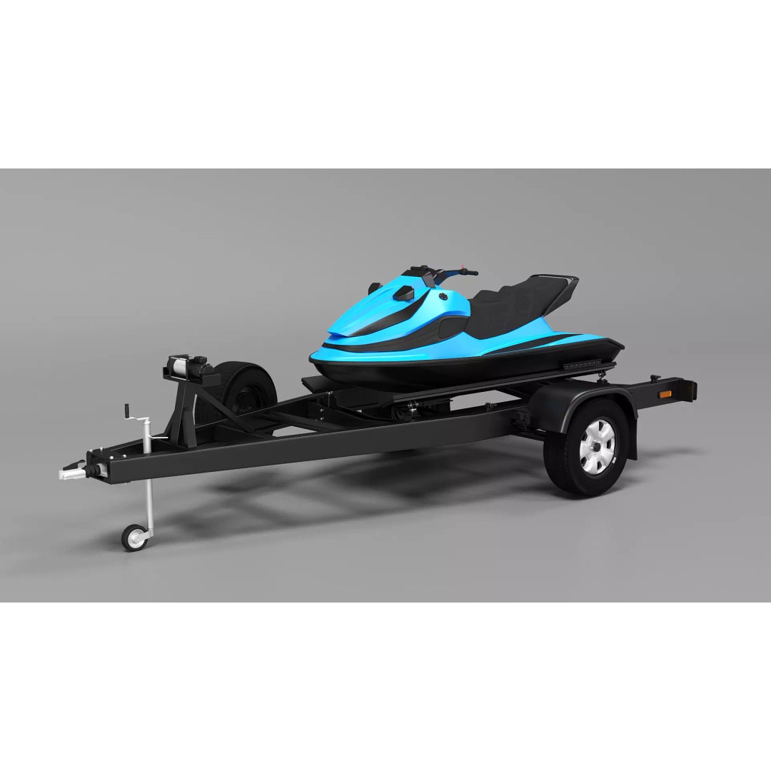 Water Scooter 3D Model – Detailed Recreational Watercraft, FBX - View 20