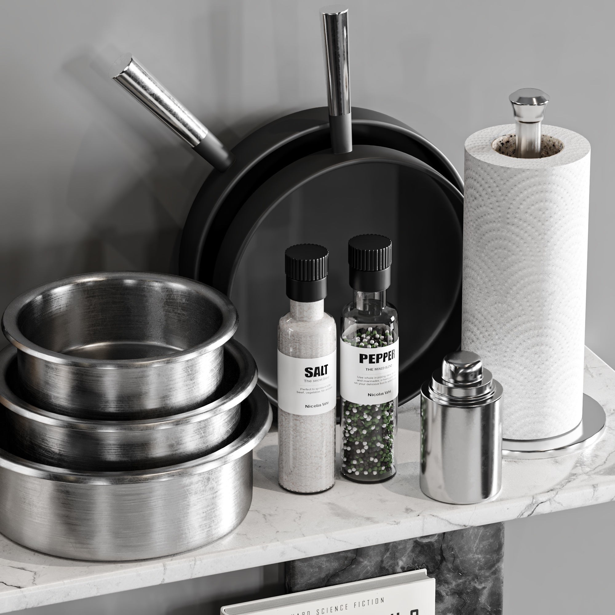 Kitchen Accessories - Game-Ready 3D Model - View 4
