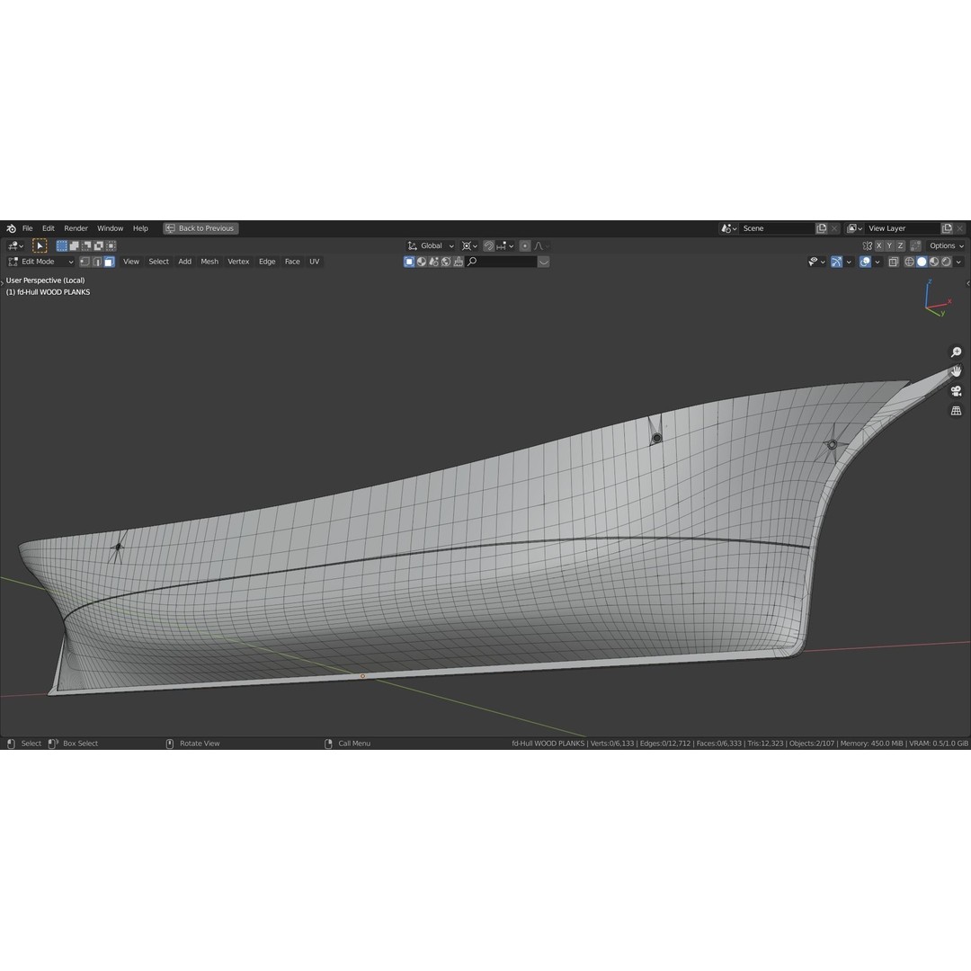 Brig 3D Model – Historic Barquetine Fidente 1920, PBR, Blender - View 28