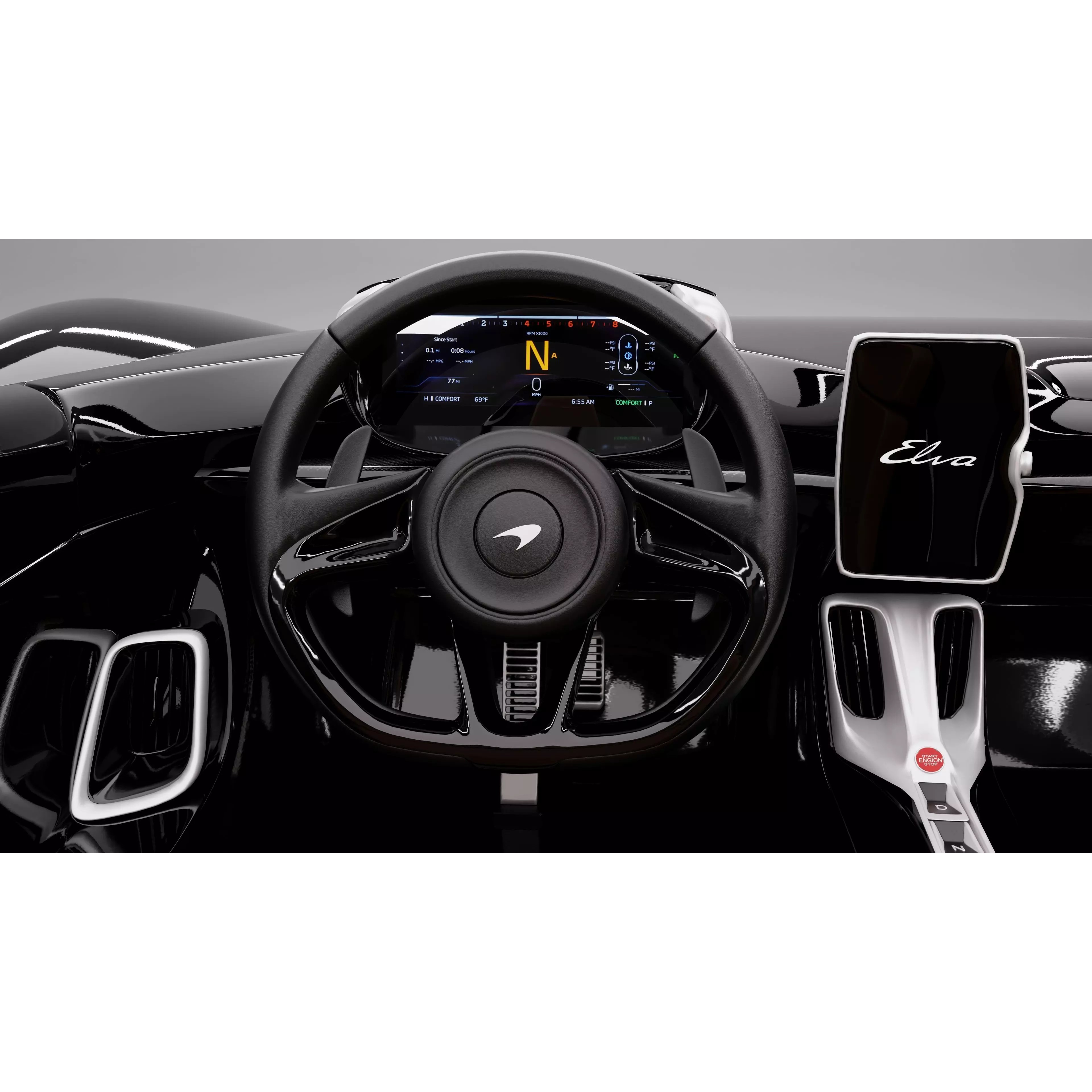 McLaren Elva - High-Quality Game-Ready 3D Model - View 10