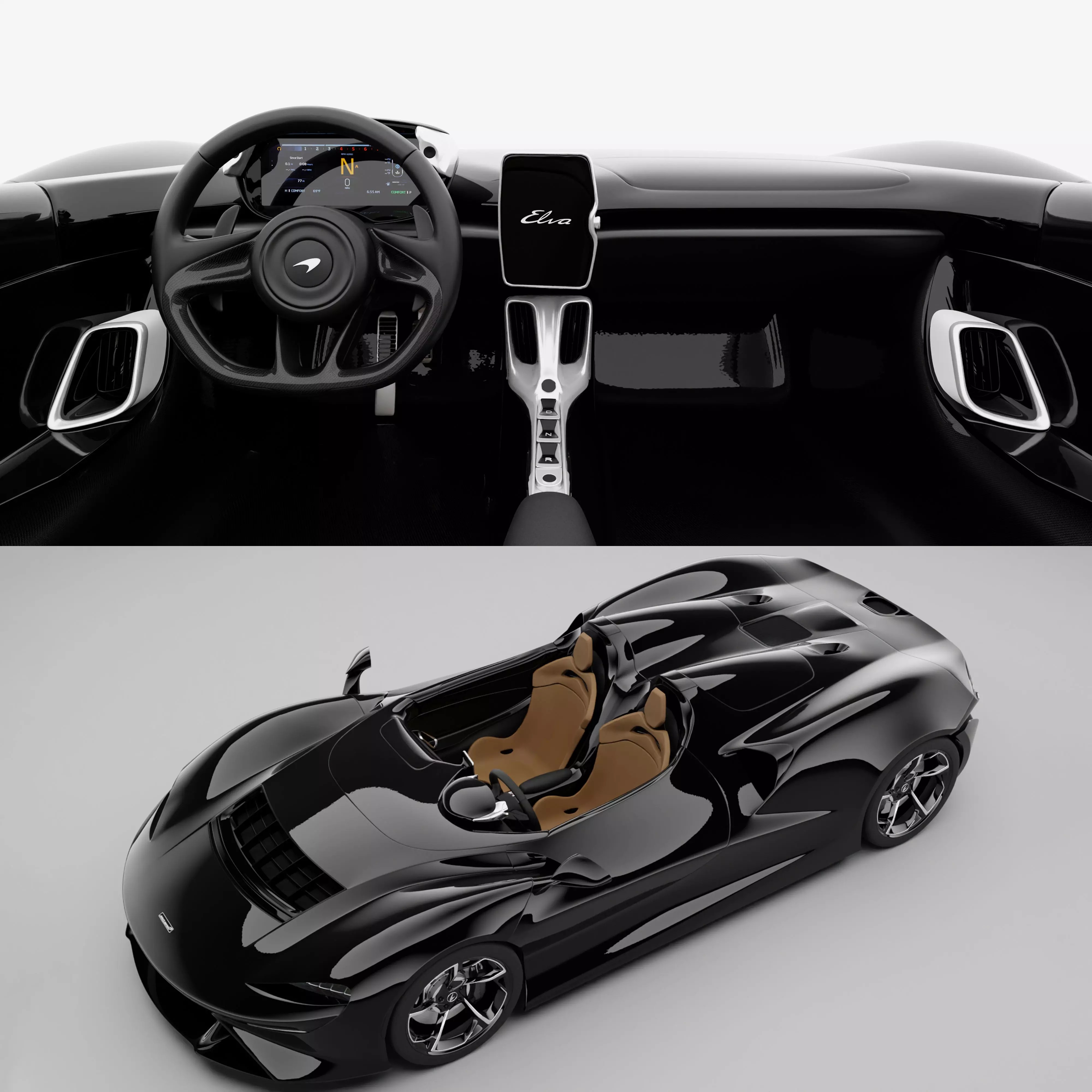 McLaren Elva - High-Quality Game-Ready 3D Model - View 2