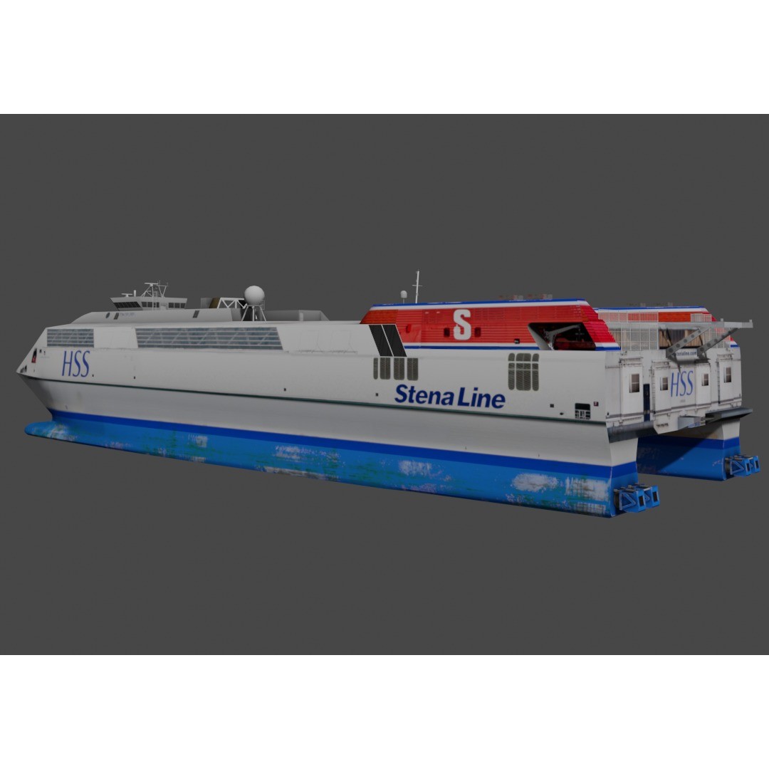 Stena Explorer 3D Model – Low Poly Watercraft, FBX PBR Textures - View 5