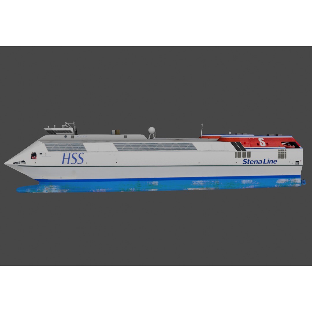 Stena Explorer 3D Model – Low Poly Watercraft, FBX PBR Textures - View 6