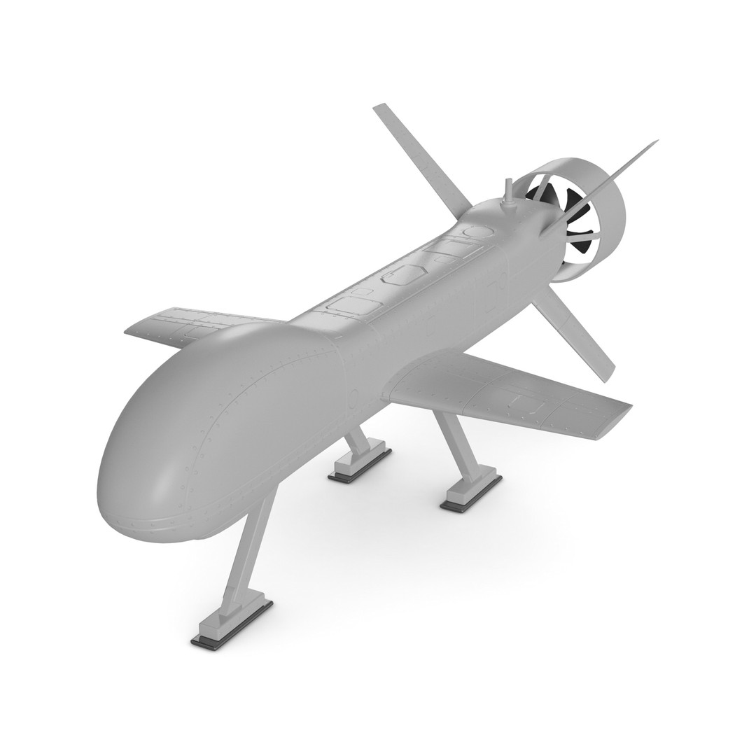 Military USV 3D Model – High Poly Unmanned Underwater Vehicle, FBX