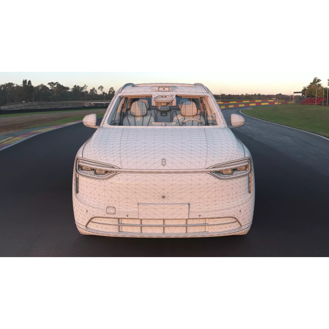 HUAWEI HIMA AITO M7 Ultra 3D Model – Low Poly SUV with Interior, FBX - View 17