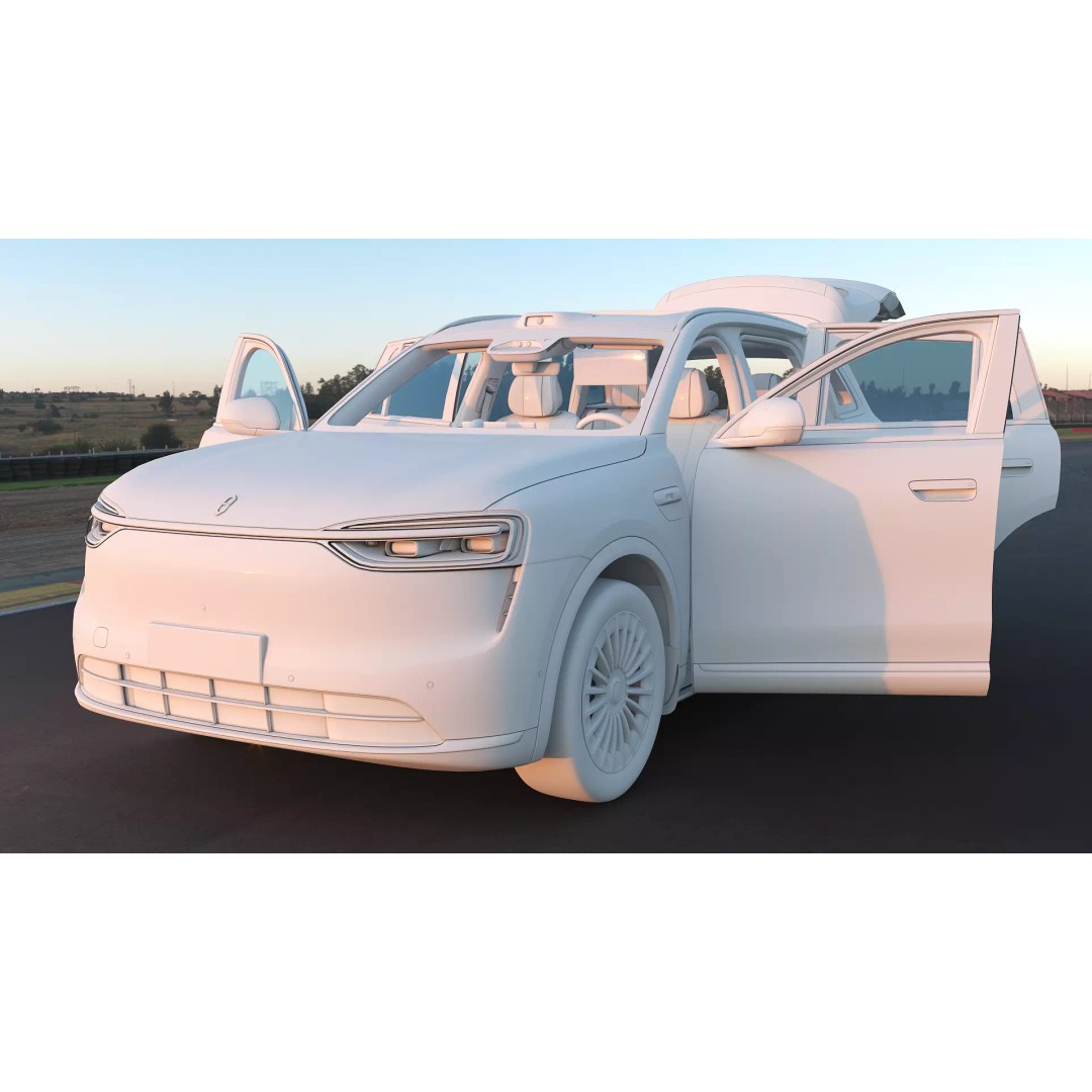 HUAWEI HIMA AITO M7 Ultra 3D Model – Low Poly SUV with Interior, FBX - View 18