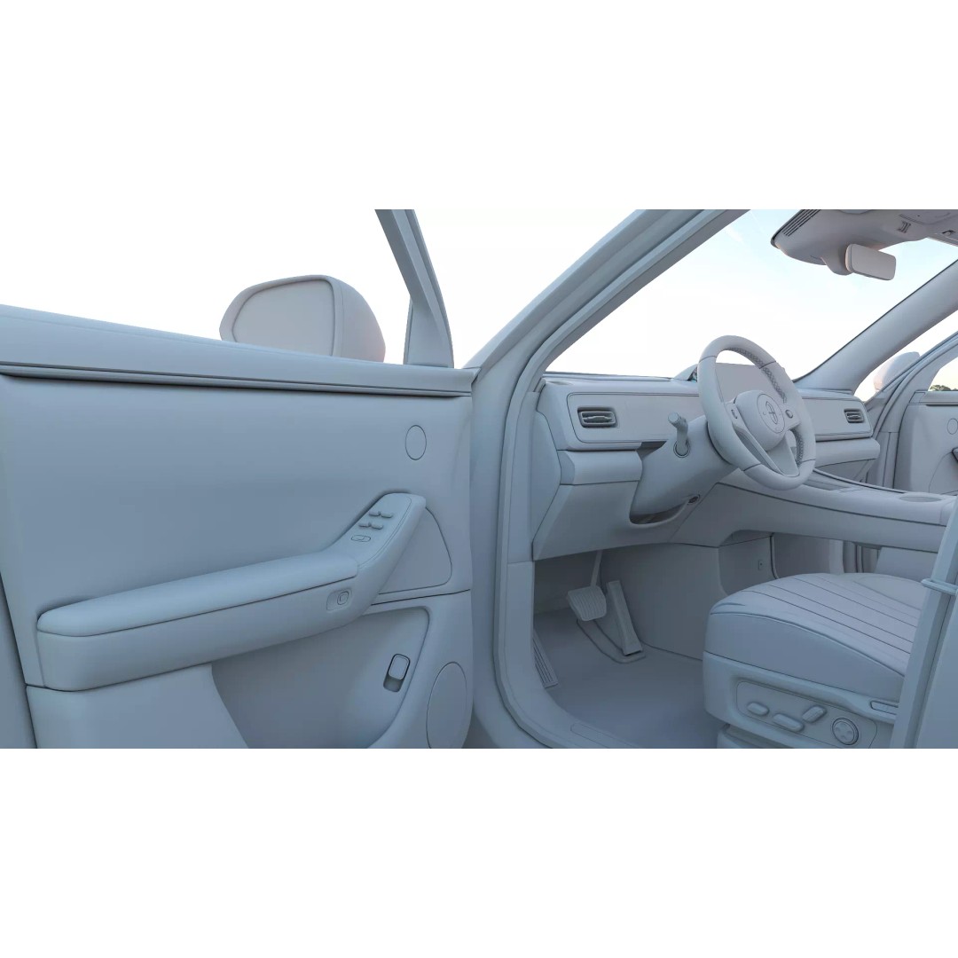HUAWEI HIMA AITO M7 Ultra 3D Model – Low Poly SUV with Interior, FBX - View 22