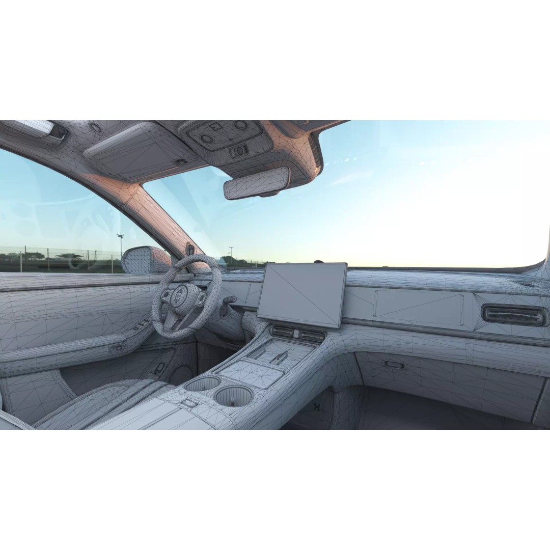 HUAWEI HIMA AITO M7 Ultra 3D Model – Low Poly SUV with Interior, FBX - View 25