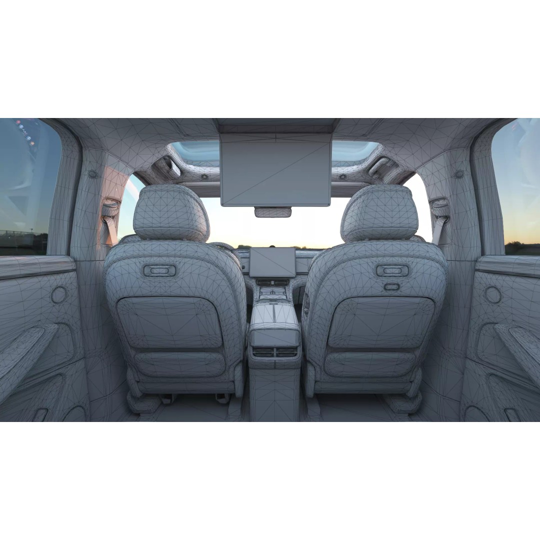 HUAWEI HIMA AITO M7 Ultra 3D Model – Low Poly SUV with Interior, FBX - View 27