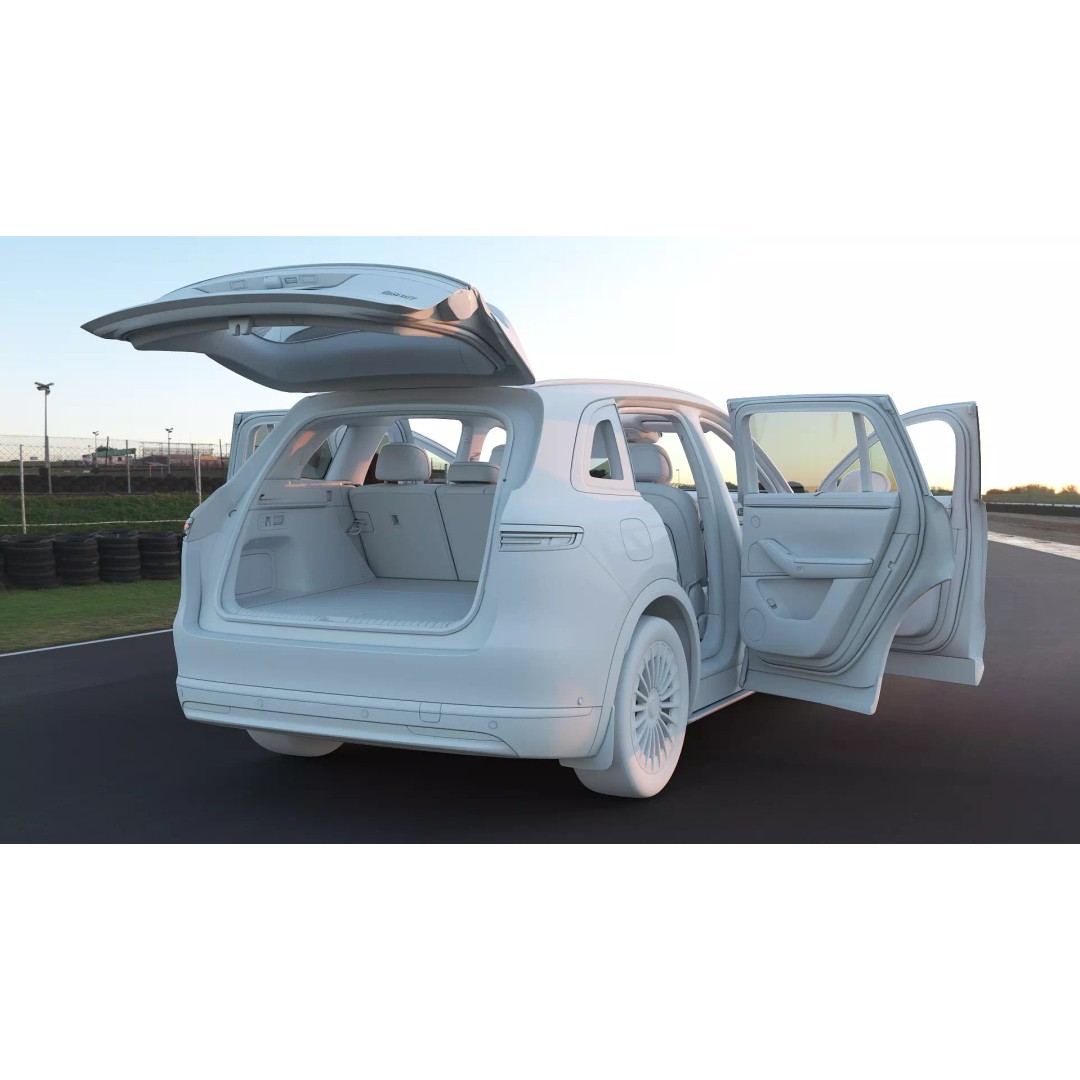 HUAWEI HIMA AITO M7 Ultra 3D Model – Low Poly SUV with Interior, FBX - View 30