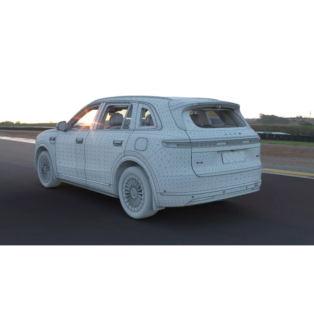 HUAWEI HIMA AITO M7 Ultra 3D Model – Low Poly SUV with Interior, FBX - View 35