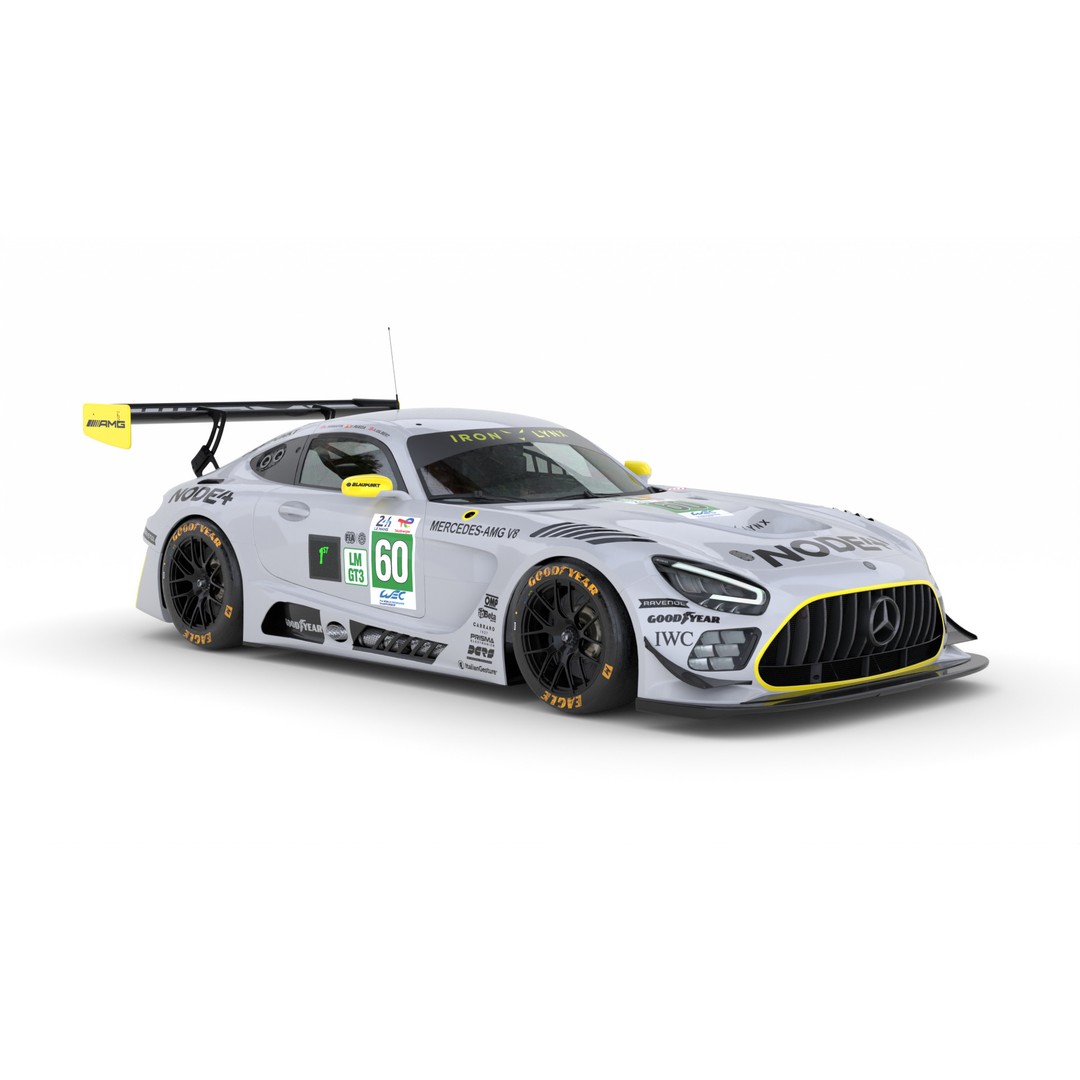 Mercedes-AMG LMGT3 2025 3D Model – High Poly Racing Asset, FBX, OBJ - View 14