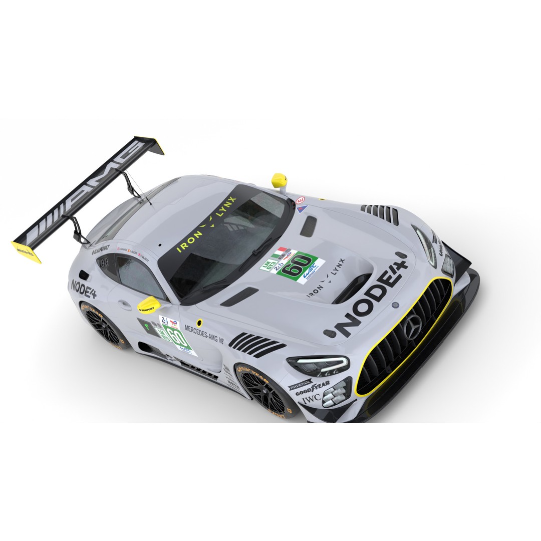 Mercedes-AMG LMGT3 2025 3D Model – High Poly Racing Asset, FBX, OBJ - View 15
