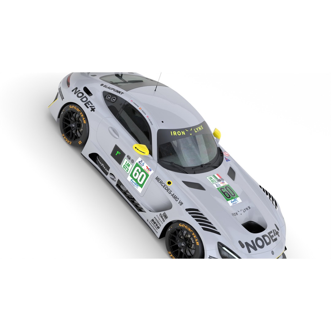 Mercedes-AMG LMGT3 2025 3D Model – High Poly Racing Asset, FBX, OBJ - View 16