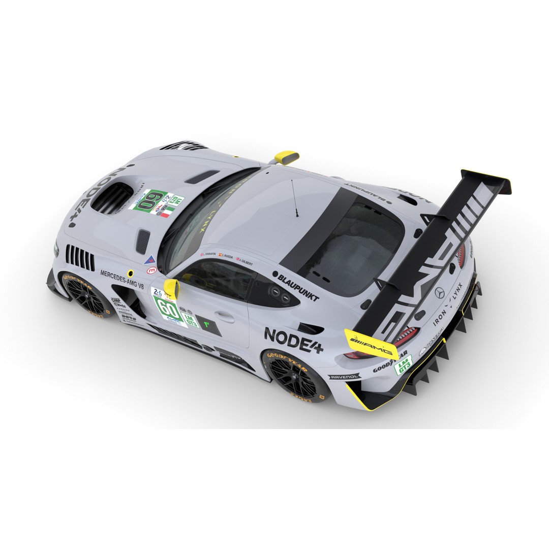 Mercedes-AMG LMGT3 2025 3D Model – High Poly Racing Asset, FBX, OBJ - View 17