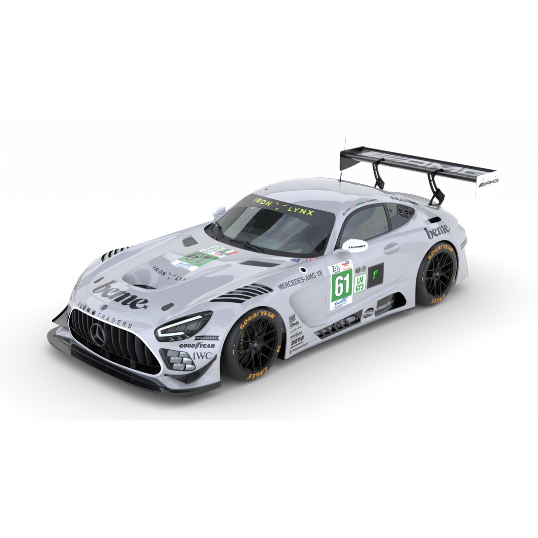 Mercedes-AMG LMGT3 2025 3D Model – High Poly Racing Asset, FBX, OBJ - View 3