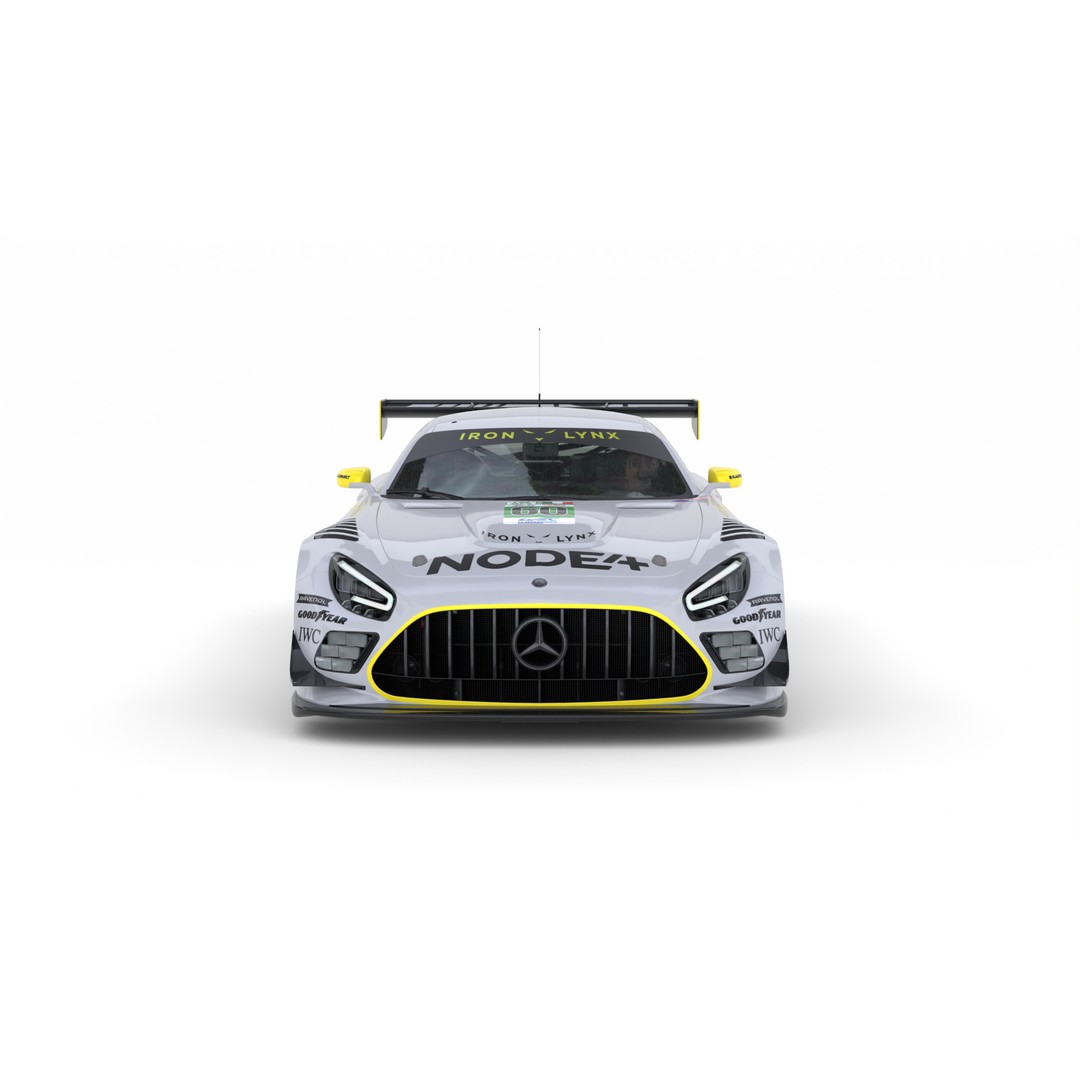 Mercedes-AMG LMGT3 2025 3D Model – High Poly Racing Asset, FBX, OBJ - View 8
