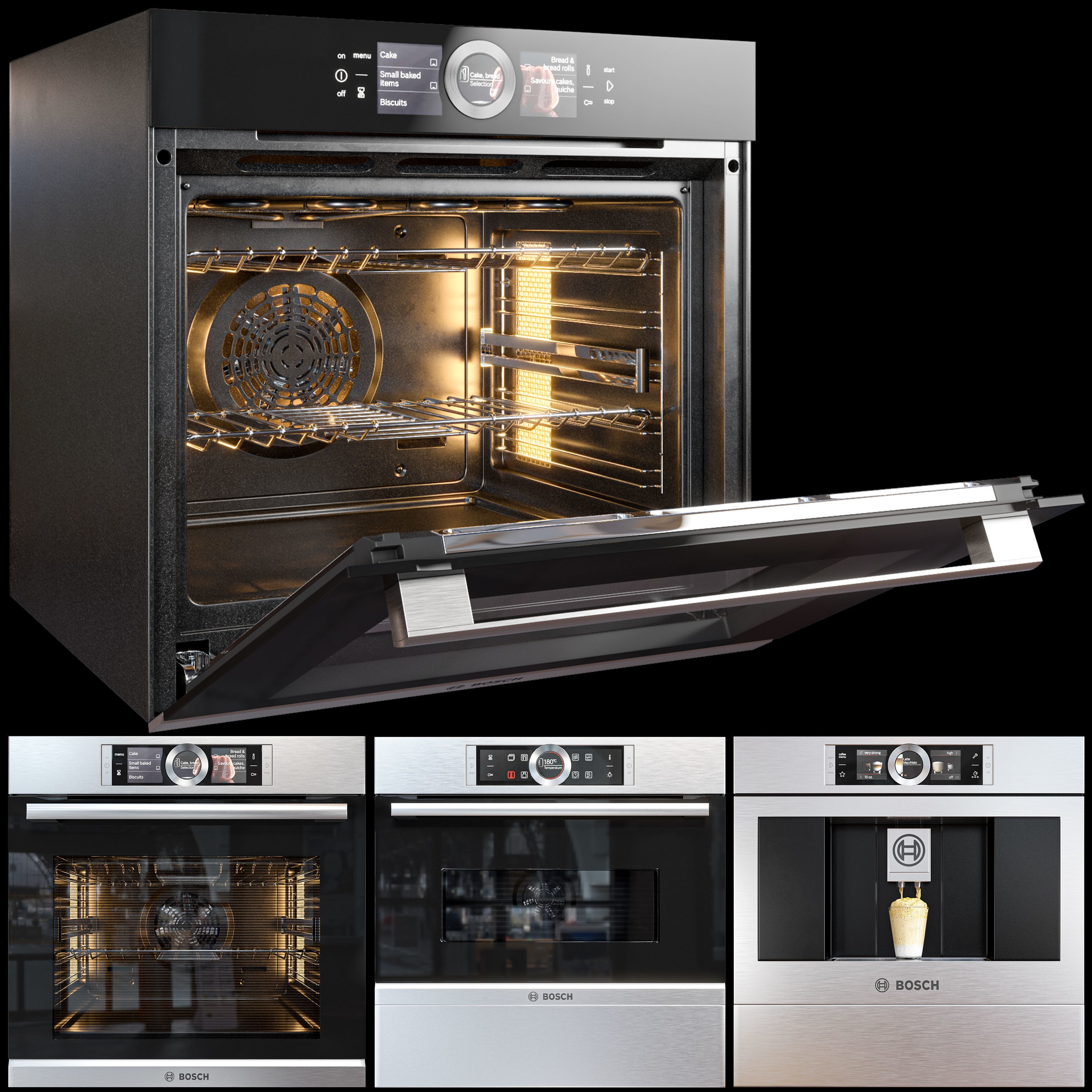 Bosch Oven Set - PBR Game-Ready 3D Model - View 6