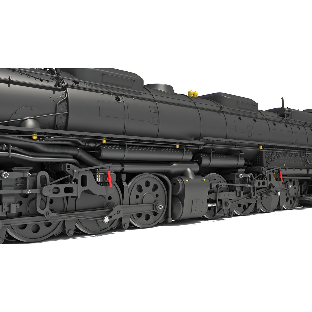 Big Boy Steam Locomotive 3D Model – High Poly Train Asset, FBX, OBJ - View 16