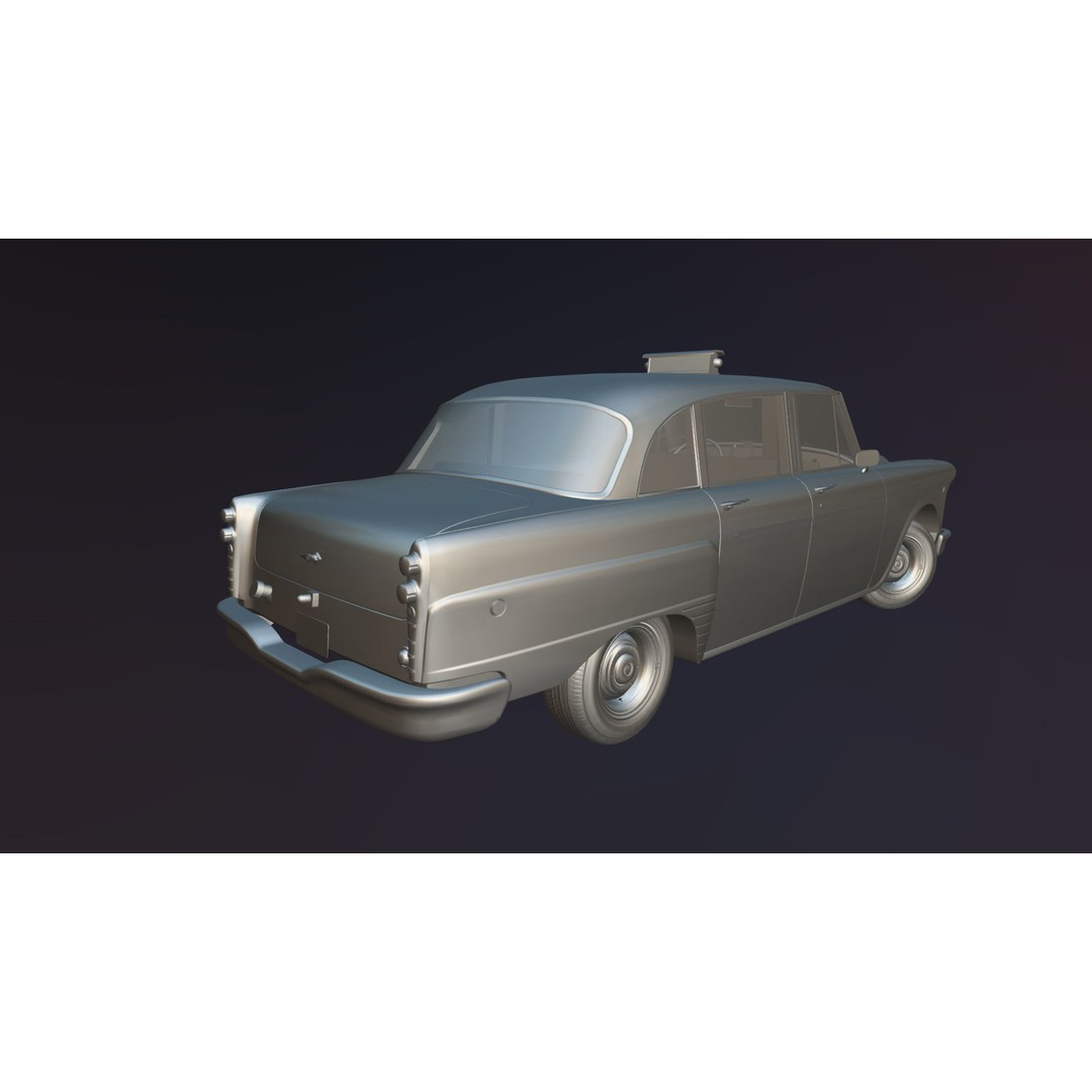 Yellow Taxi Cab 3D Model – Low Poly Game Ready Asset, FBX, PBR - View 28