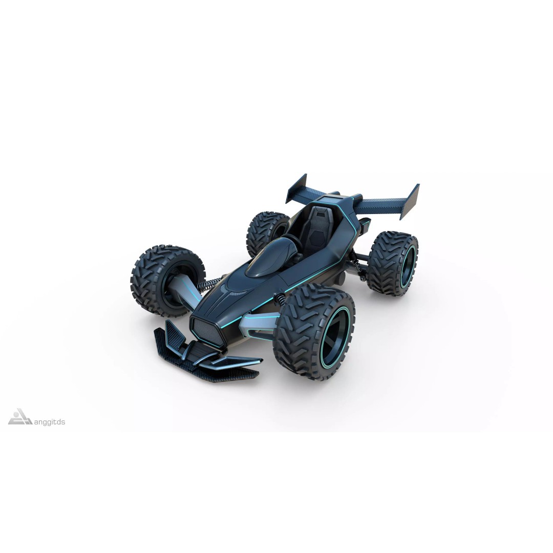 Off-Road Go Kart 3D Model – Futuristic Design, PBR Textures, FBX - View 2