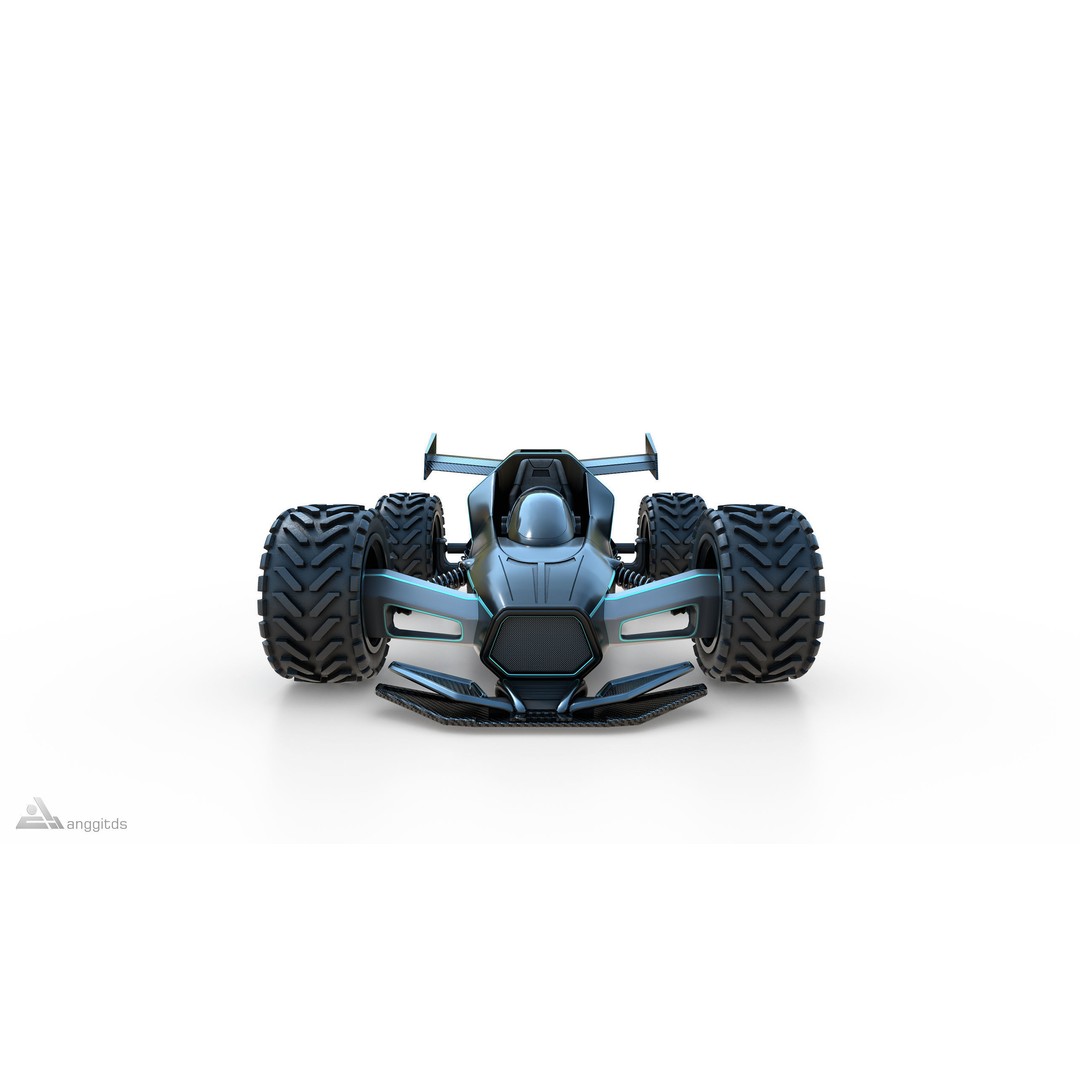 Off-Road Go Kart 3D Model – Futuristic Design, PBR Textures, FBX - View 5