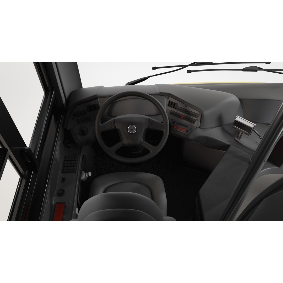 Mercedes Conecto Bus 3D Model – High Poly Detailed Vehicle, FBX - View 10