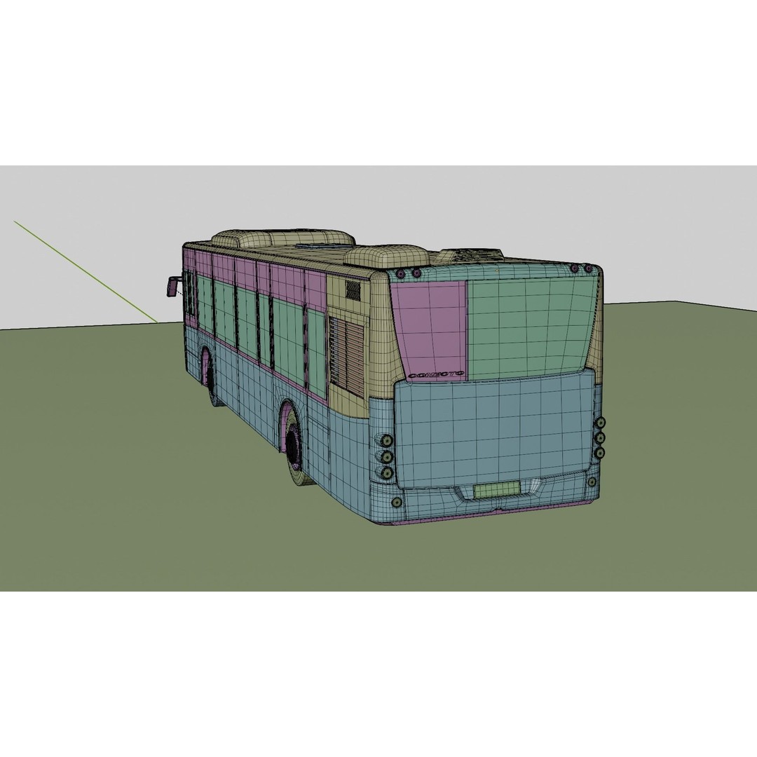Mercedes Conecto Bus 3D Model – High Poly Detailed Vehicle, FBX - View 12