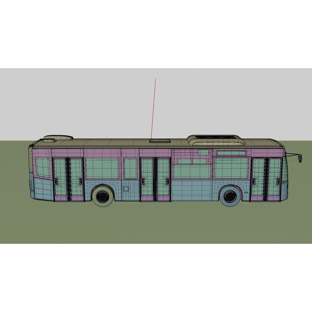 Mercedes Conecto Bus 3D Model – High Poly Detailed Vehicle, FBX - View 13