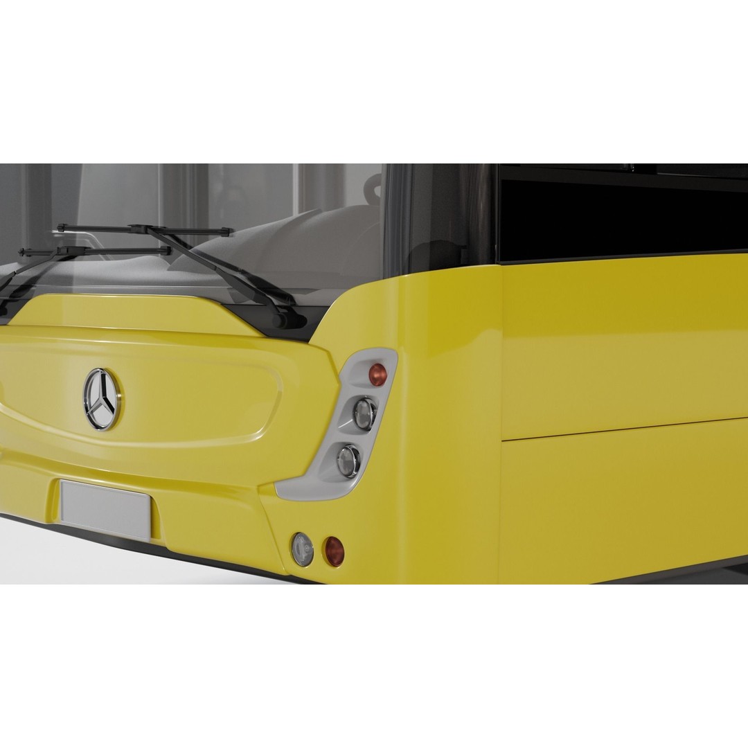 Mercedes Conecto Bus 3D Model – High Poly Detailed Vehicle, FBX - View 6