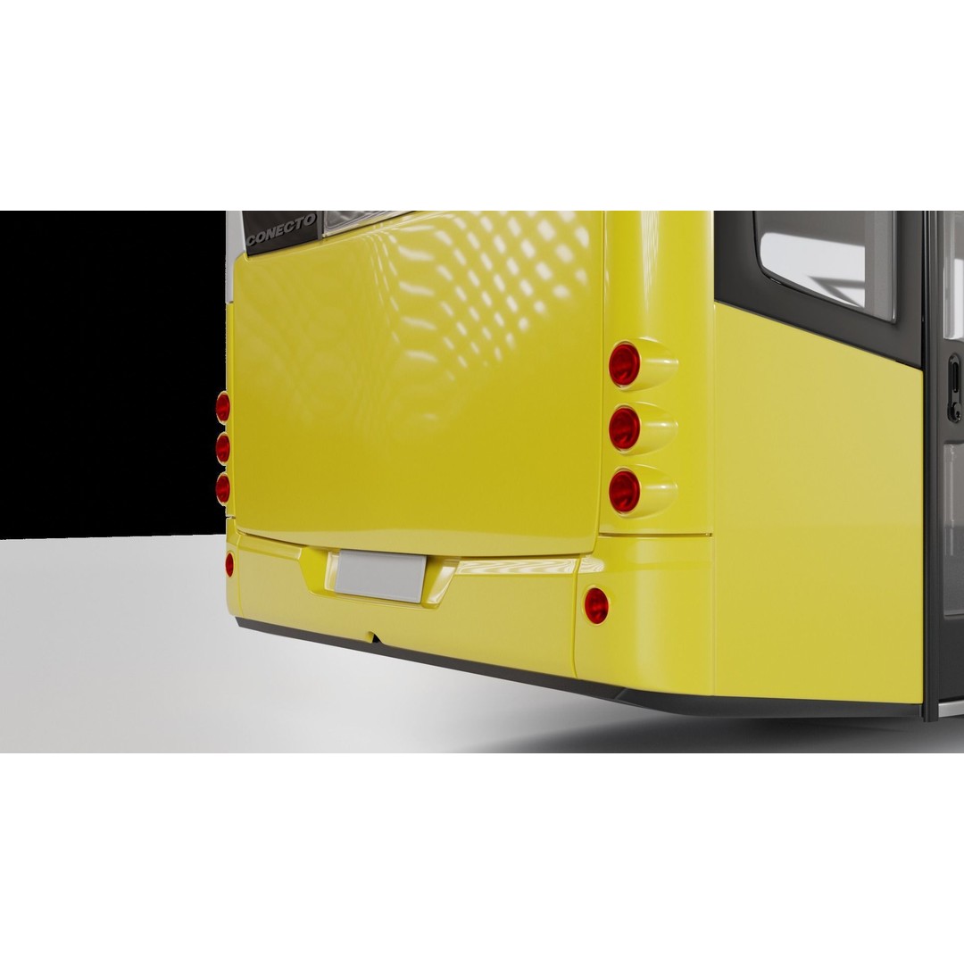 Mercedes Conecto Bus 3D Model – High Poly Detailed Vehicle, FBX - View 7