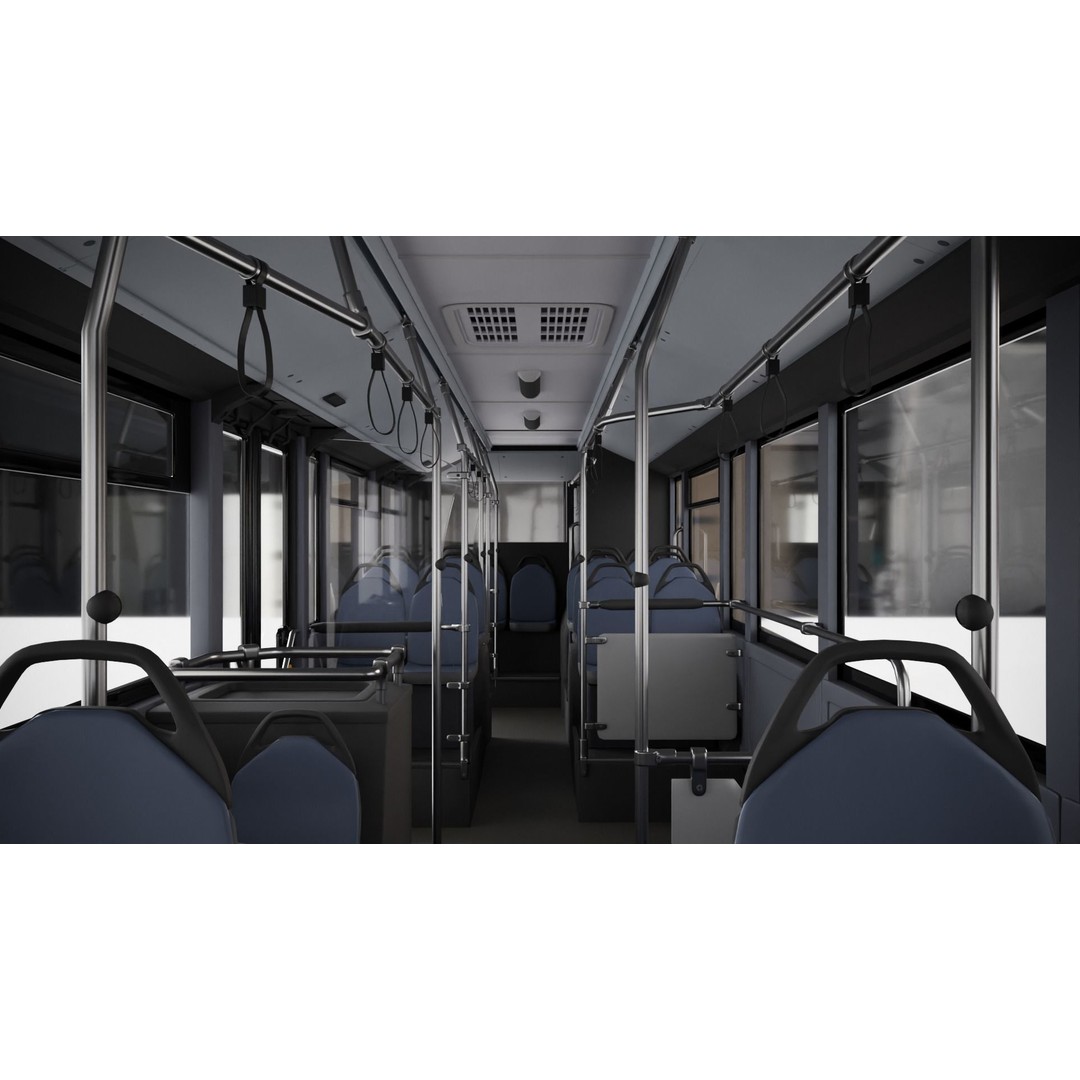 Mercedes Conecto Bus 3D Model – High Poly Detailed Vehicle, FBX - View 9