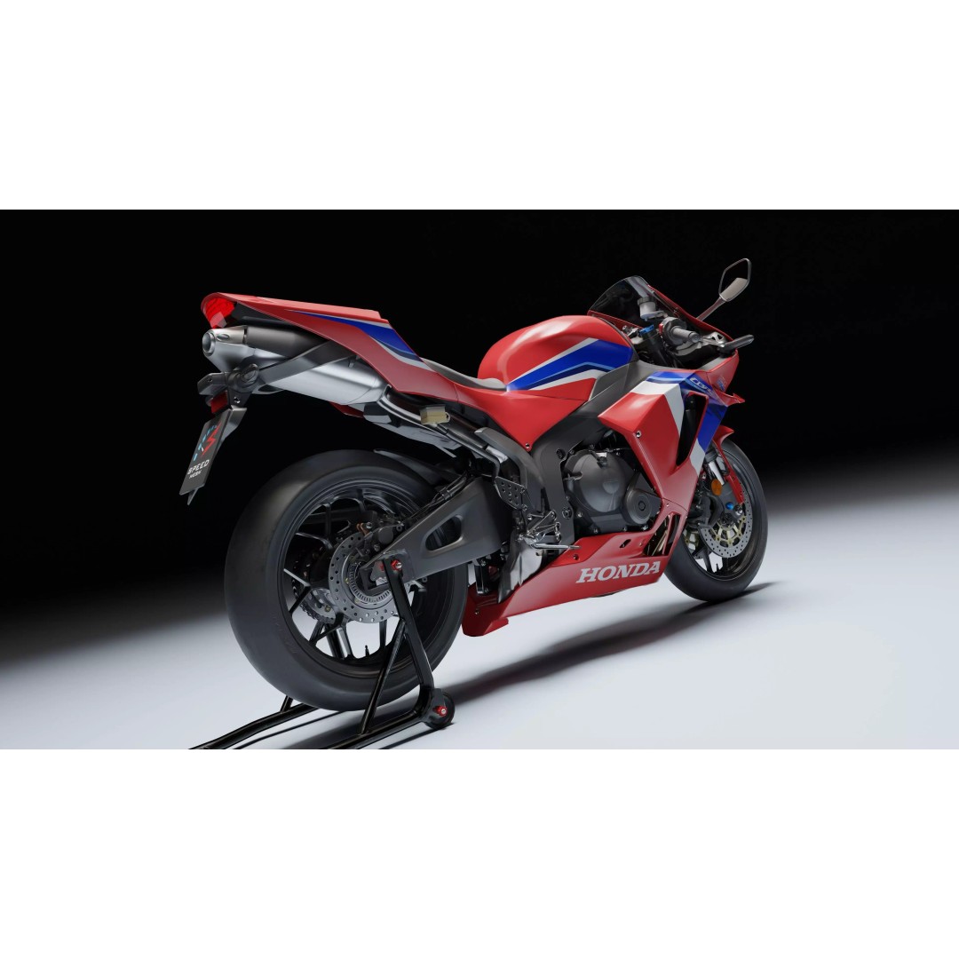 Honda CBR 600RR 2021 3D Model – Low Poly Game Asset, FBX, Blender - View 11