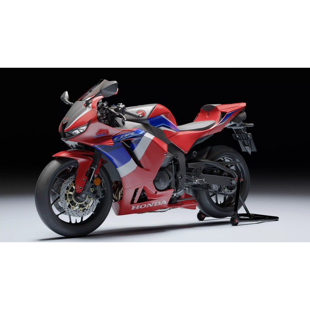 Honda CBR 600RR 2021 3D Model – Low Poly Game Asset, FBX, Blender - View 2