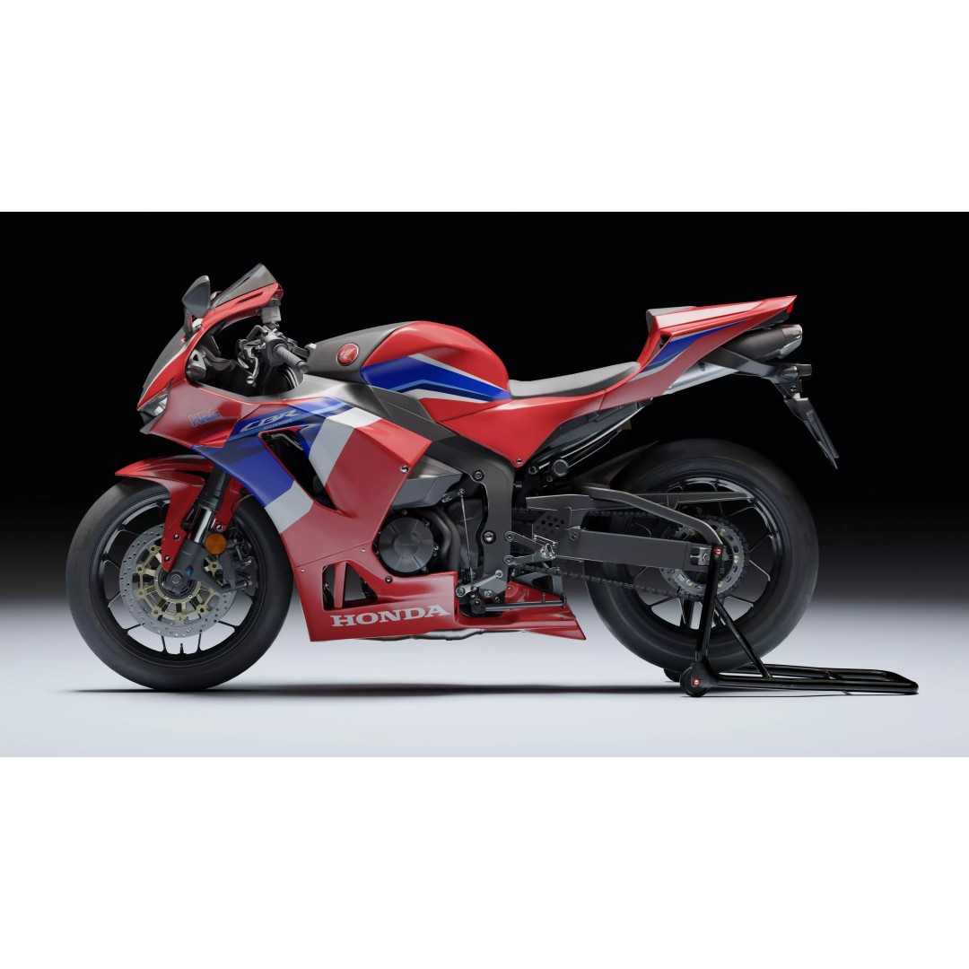 Honda CBR 600RR 2021 3D Model – Low Poly Game Asset, FBX, Blender - View 5